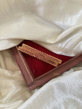 Gold Look Alike American Diamond Bangle Set-Red-G11221